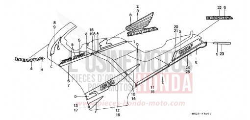 STRIPE (CBR1000FM) CBR1000FM de 1991